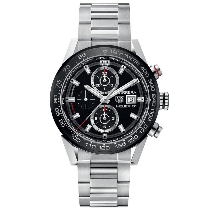 Tag Heuer Men's Carrera Grey Dial Watch - CAR201W.BA0714