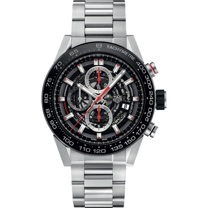Tag Heuer Men's Carrera Black Dial Watch - CAR2A1W.BA0703
