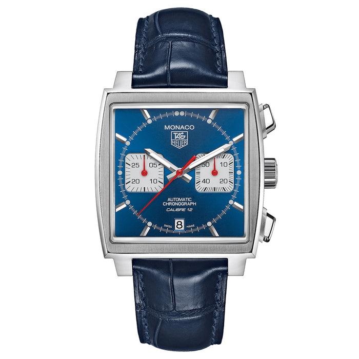 Tag Heuer Men's Monaco Blue Dial Watch - CAW2111.FC6183