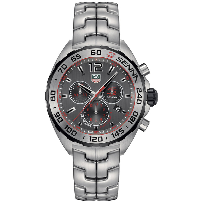 Tag Heuer Men's Formula 1 Special Edition Senna Grey Dial Watch - CAZ1012.BA0883