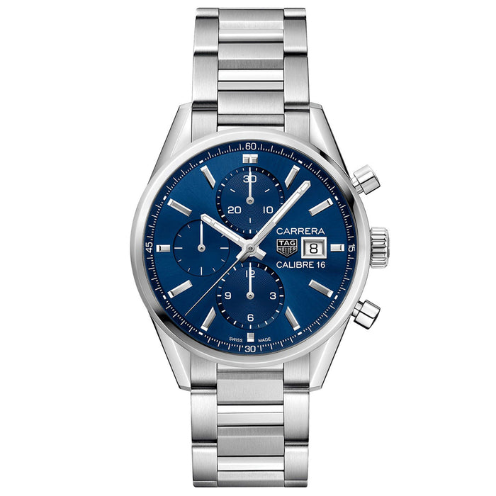 Tag Heuer Men's Carrera Calibre  Blue Dial Watch - CBK2112.BA0715