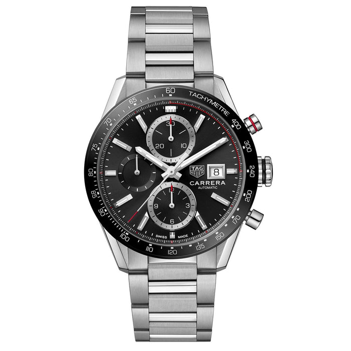 Tag Heuer Men's Carrera Black Dial Watch - CBM2110.BA0651