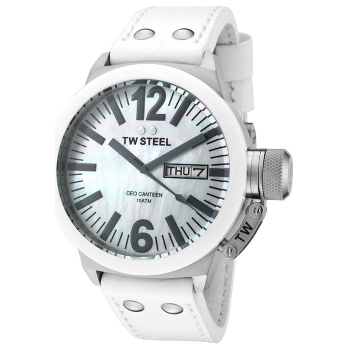 TW Steel Men's CEO Canteen White Dial Watch - CE1037