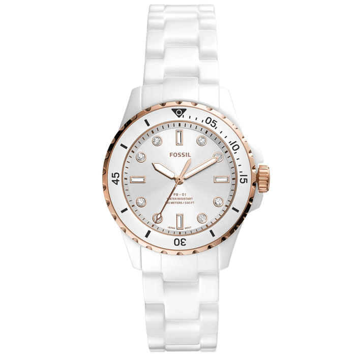 Fossil Women's FB-01 White Dial Watch - CE1107