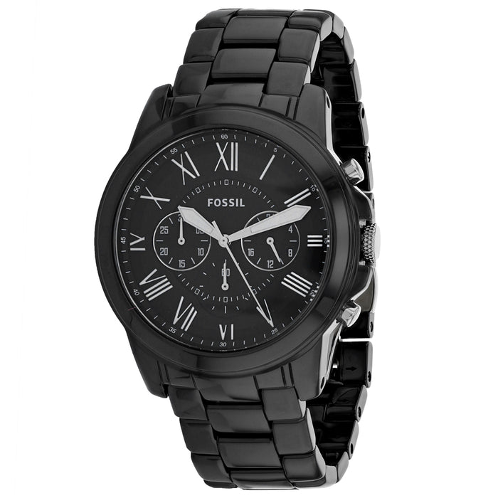 Fossil Men's Grant Black Dial Watch - CE5021