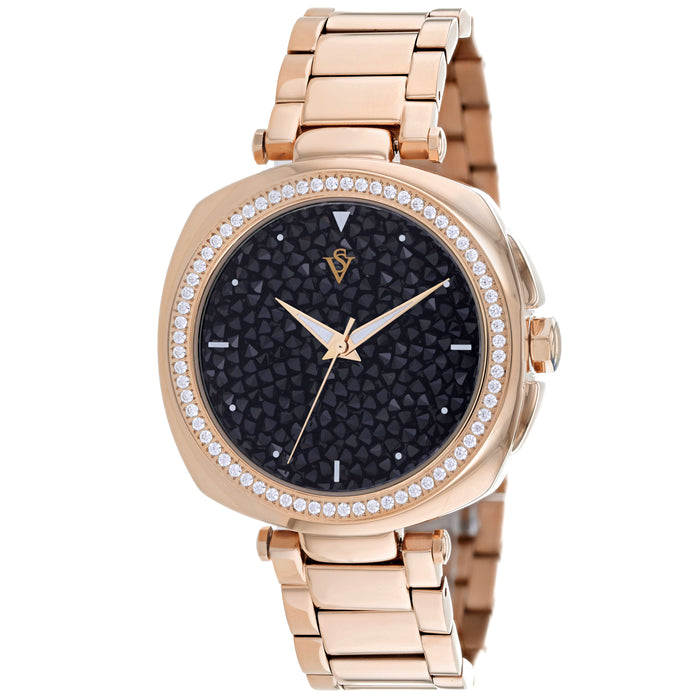 Christian Van Sant Women's Mirabella Black Dial Watch - CV0491