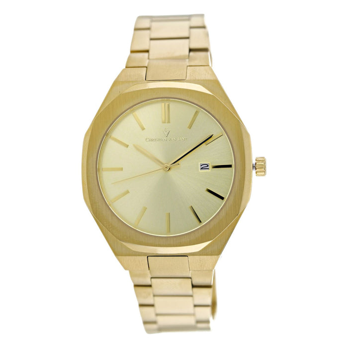 Christian Van Sant Men's Octavius Slim Gold Dial Watch - CV0528