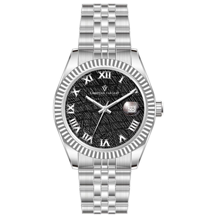 Christian Van Sant Men's Stellar Black Dial Watch - CV0701