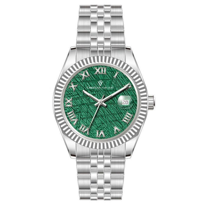 Christian Van Sant Men's Stellar Green Dial Watch - CV0703