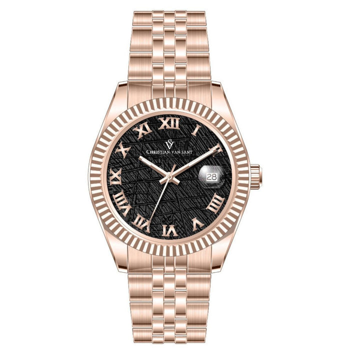 Christian Van Sant Men's Stellar Black Dial Watch - CV0705