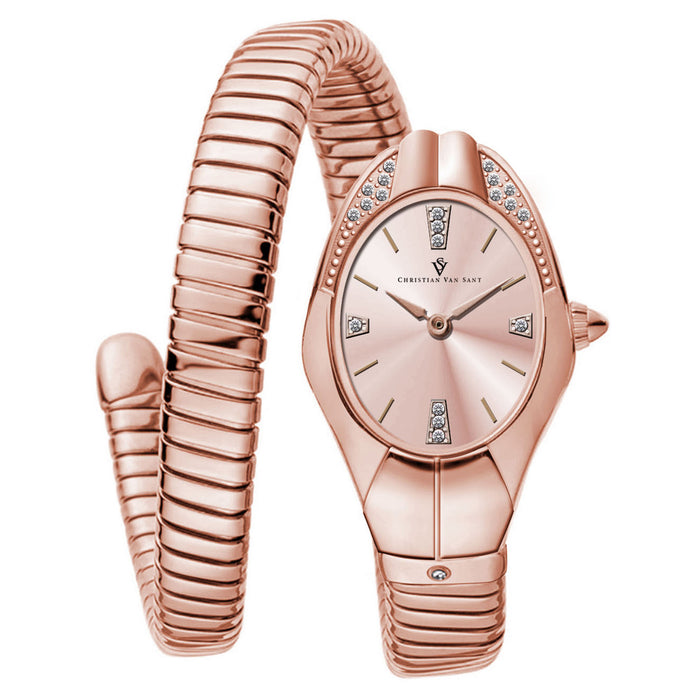 Christian Van Sant Women's Naga Rose Gold Dial Watch - CV0889