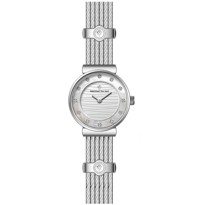 Christian Van Sant Women's Cavo Silver Dial Watch - CV1290