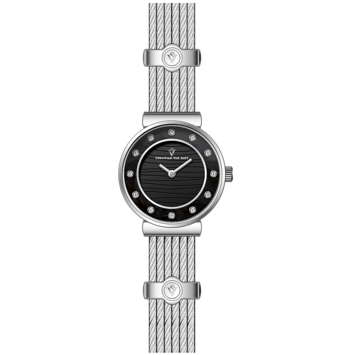 Christian Van Sant Women's Cavo Black Dial Watch - CV1291