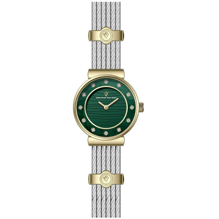 Christian Van Sant Women's Cavo Green Dial Watch - CV1297