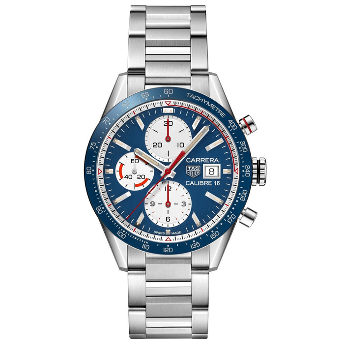 Tag Heuer Men's Blue Dial Watch - CV201AR.BA0715
