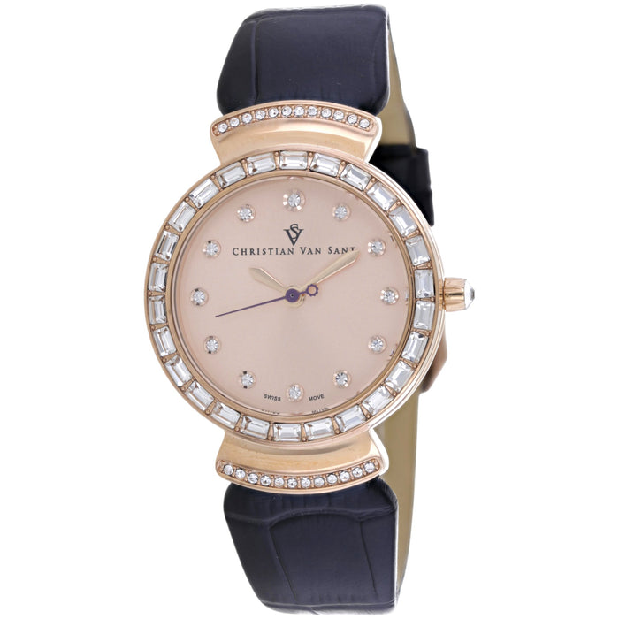 Christian Van Sant Women's Nova Rose Gold Dial Watch - CV2944