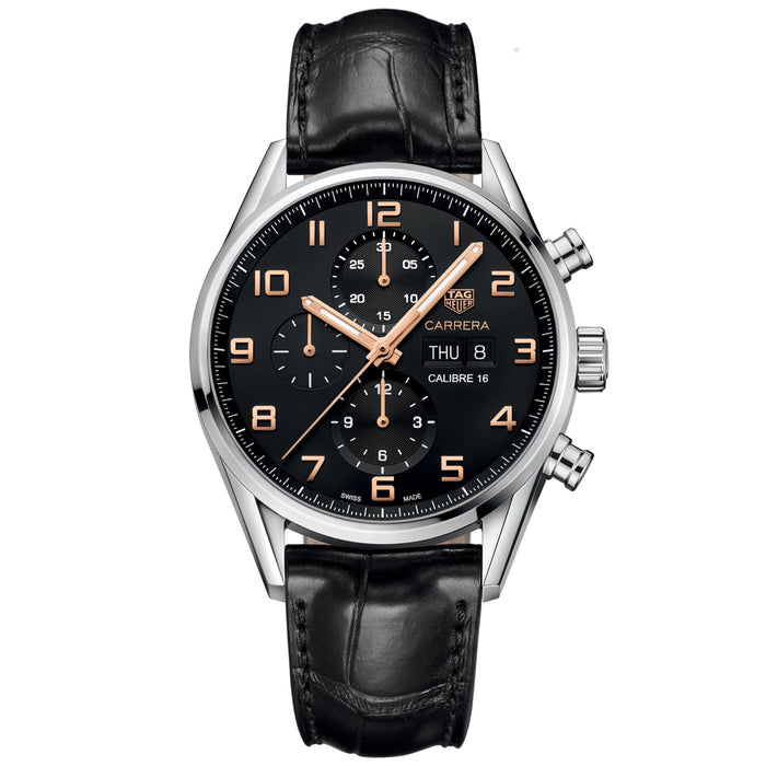 Tag Heuer Men's Carrera Black Dial Watch - CV2A1AB.FC6379
