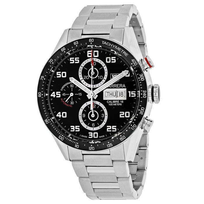 Tag Heuer Men's Carrera Black Dial Watch - CV2A1R.BA0799