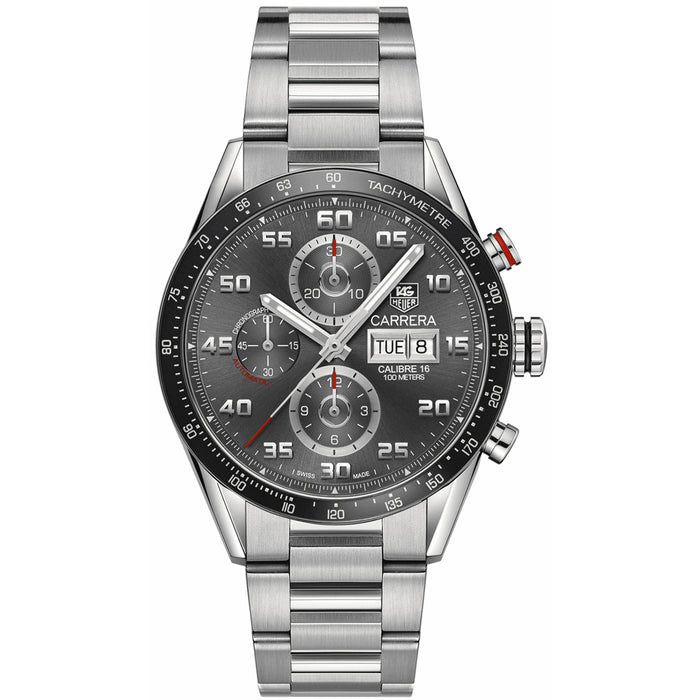 Tag Heuer Men's Carrera Grey Dial Watch - CV2A1U.BA0738