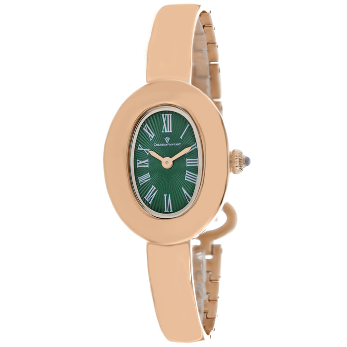 Christian Van Sant Women's Anora Green Dial Watch - CV4340
