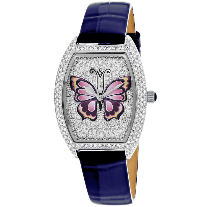 Christian Van Sant Women's Papillon Silver Dial Watch - CV4871BL