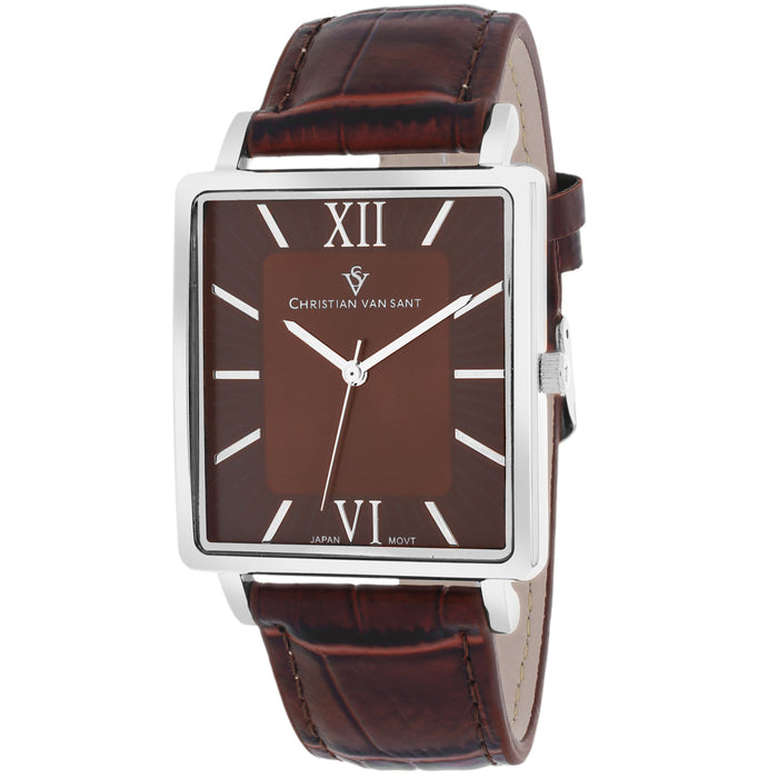 Christian Van Sant Men's Monte Cristo Brown Dial Watch - CV8511