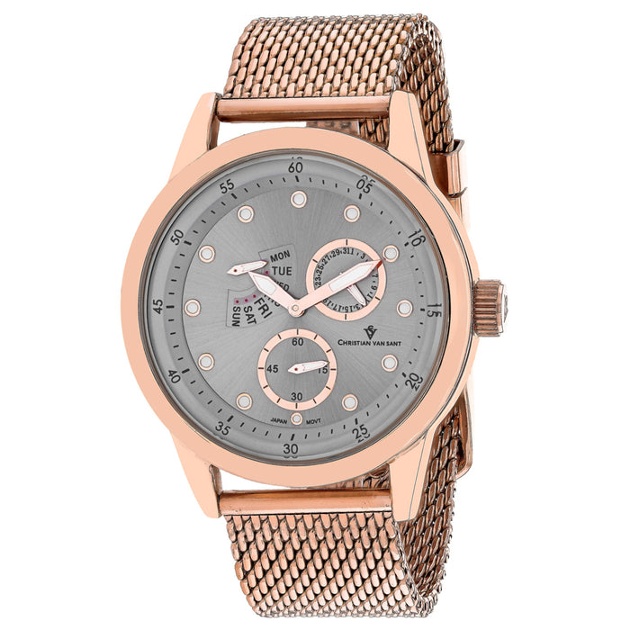 Christian Van Sant Men's Rio Silver  Dial Watch - CV8713