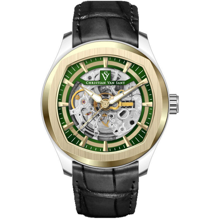 Christian Van Sant Men's Romeo Green Dial Watch - CV9503