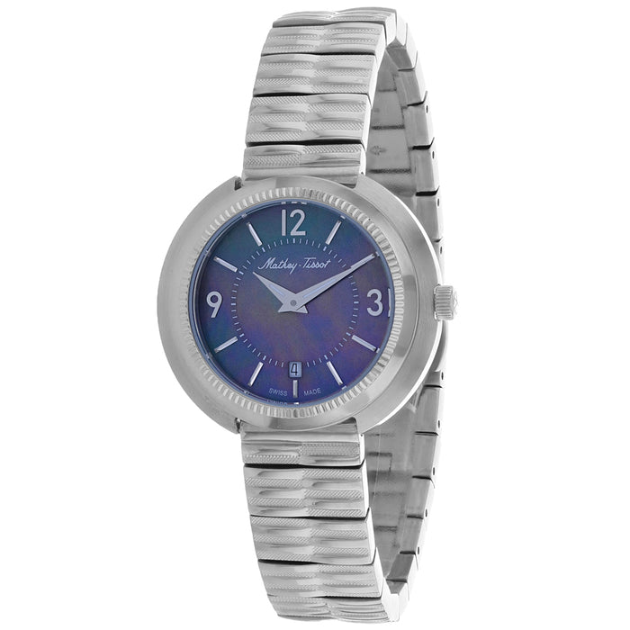 Mathey Tissot Women's Lutenzia Black Dial Watch - D1084AN
