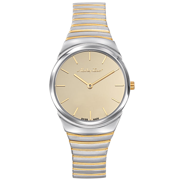 Mathey Tissot Women's Classic Gold Dial Watch - D1091BDI