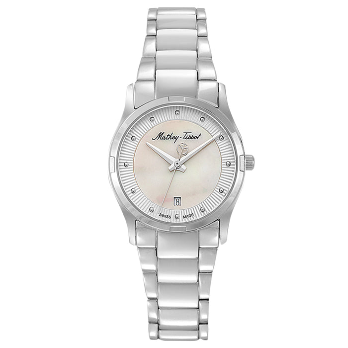 Mathey Tissot Women's Classic White Dial Watch - D2111AI