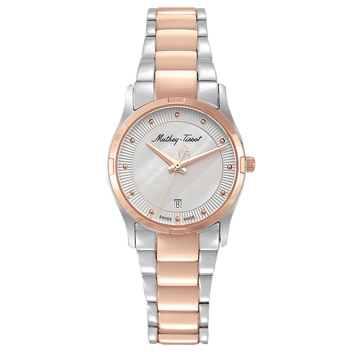 Mathey Tissot Women's Classic Mother of pearl Dial Watch - D2111BI