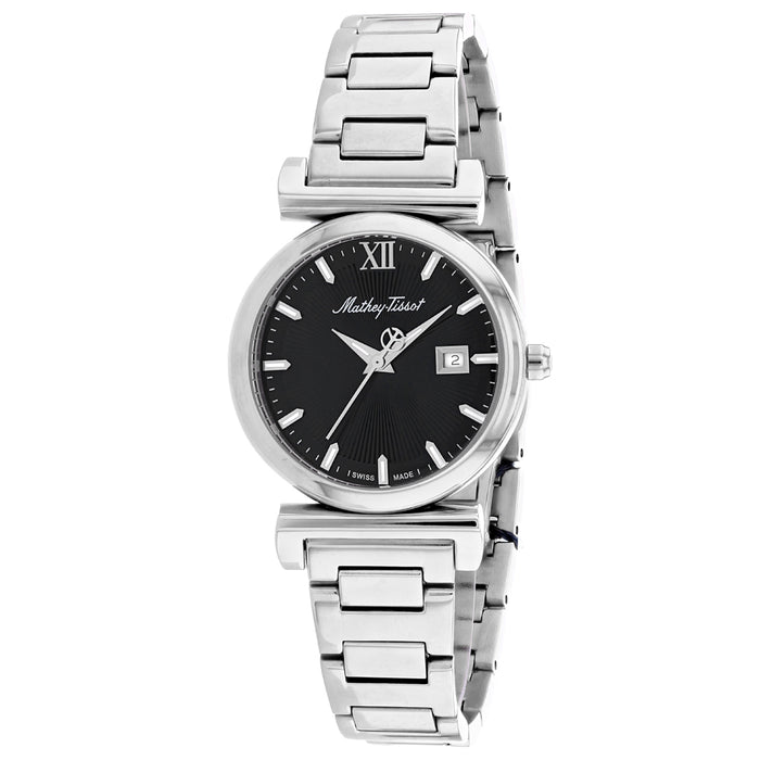 Mathey Tissot Women's Black Dial Watch - D410AN