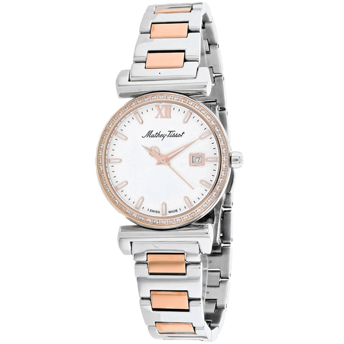 Mathey Tissot Women's White Dial Watch - D410BQI