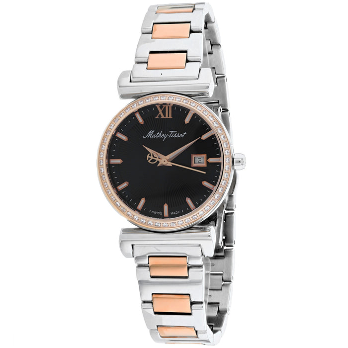 Mathey Tissot Women's Classic Black Dial Watch - D410BQN
