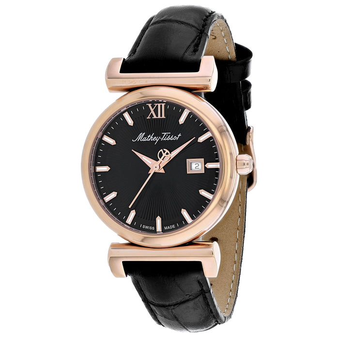 Mathey Tissot Women's Black Dial Watch - D410PLN