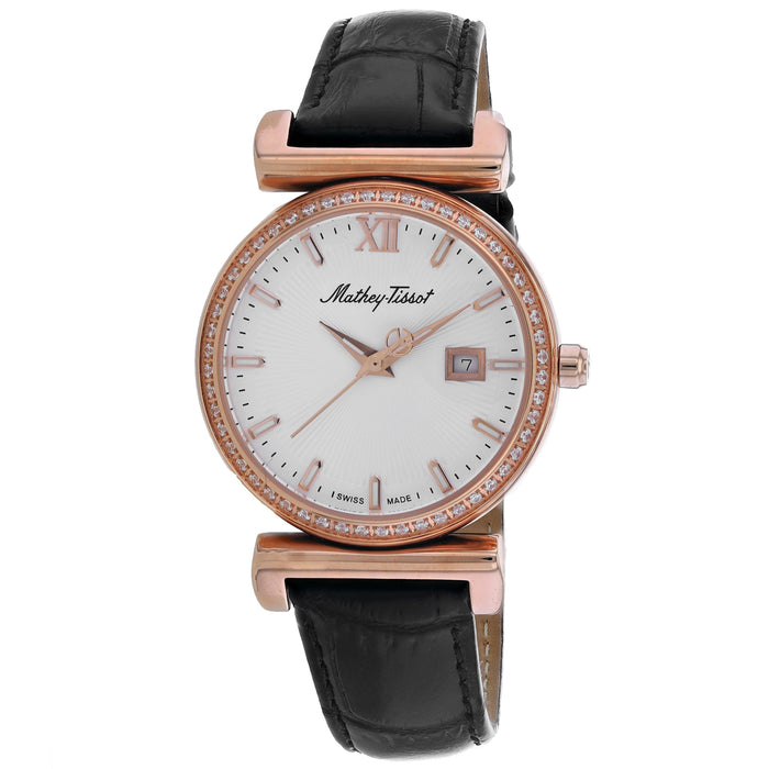 Mathey Tissot Women's Classic White Dial Watch - D410PLQI