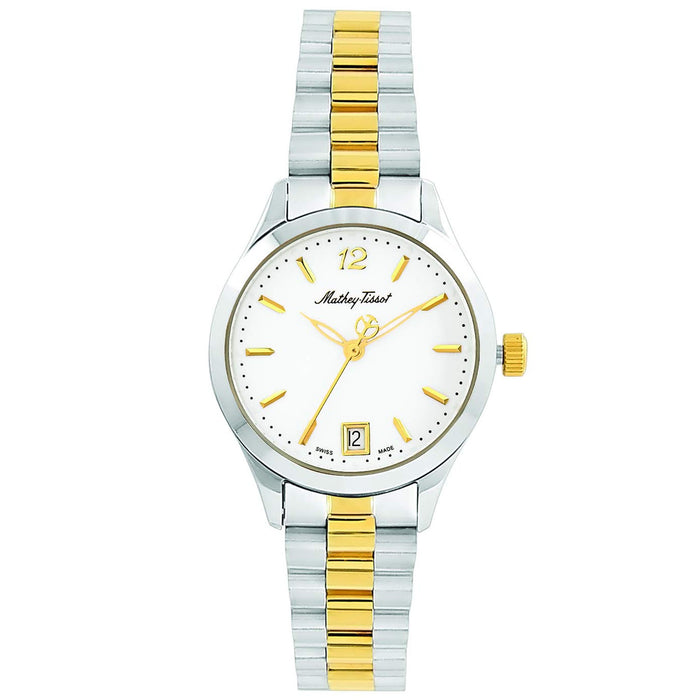 Mathey Tissot Women's Urban White Dial Watch - D411MBI