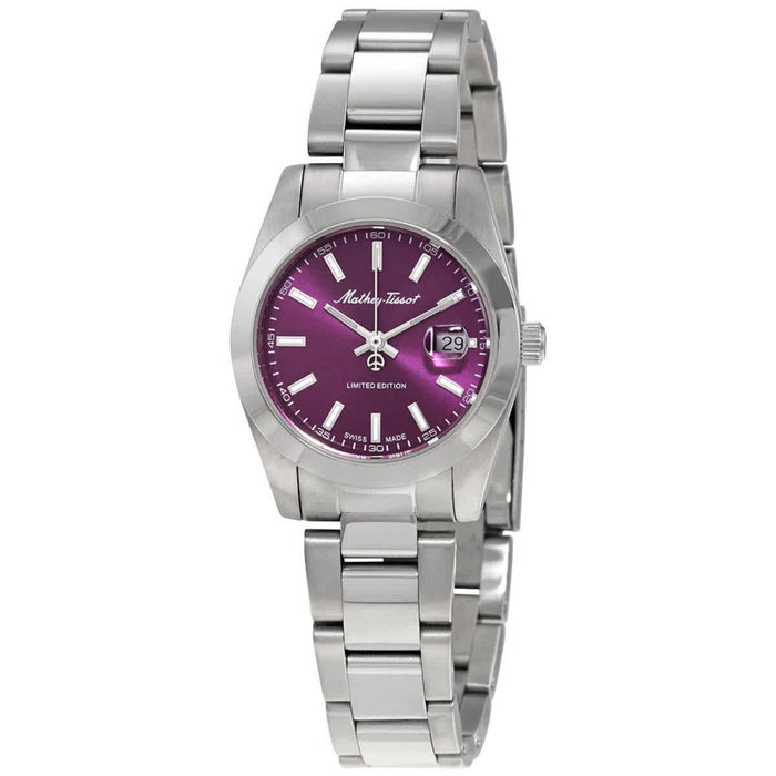 Mathey-Tissot Women's Mathy Sunray Purple Dial Watch - D451PU
