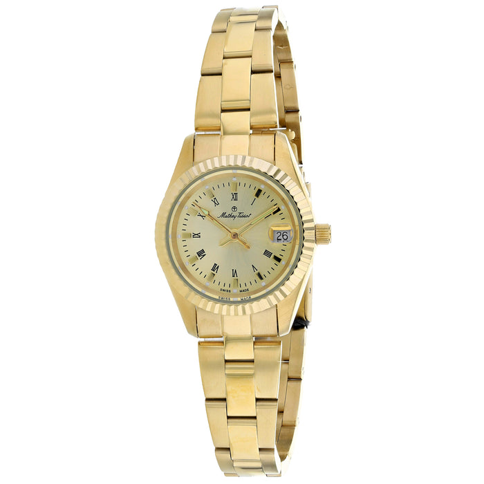 Mathey Tissot Women's Classic Gold Dial Watch - D452N