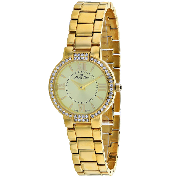 Mathey Tissot Women's FLEURY 5776 Gold Dial Watch - D5776PDI