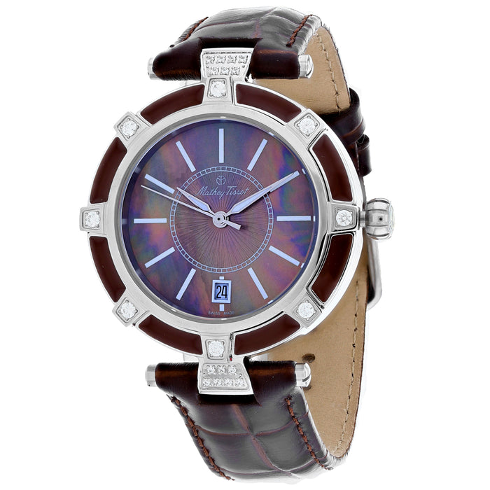 Mathey Tissot Women's Classic Mother of Pearl Dial Watch - D6001ALM
