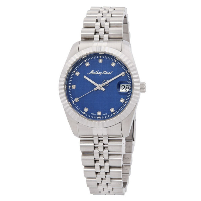 Mathey Tissot Women's Classic Blue Dial Watch - D807ABU