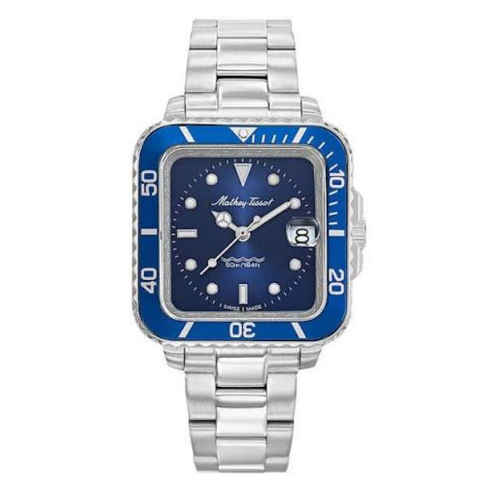 Mathey Tissot Men's Vintage Blue Dial Watch - D902QABU