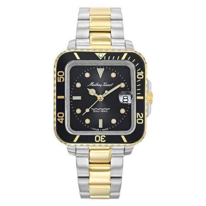 Mathey Tissot Women's Vintage Black Dial Watch - D902QBN