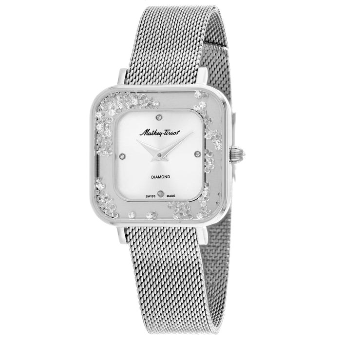Mathey Tissot Women's Gemina Silver Dial Watch - D984AI