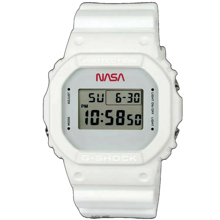 Casio Men's G-Shock x NASA 5600 Series White Dial Watch - DW-5600NASA20