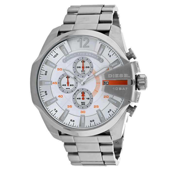 Diesel Men's Mega Chief Silver Dial Watch - DZ4328