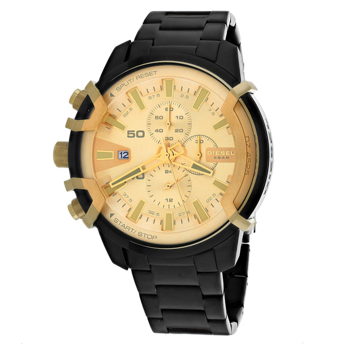 Diesel Men's Griffed Gold Dial Watch - DZ4525