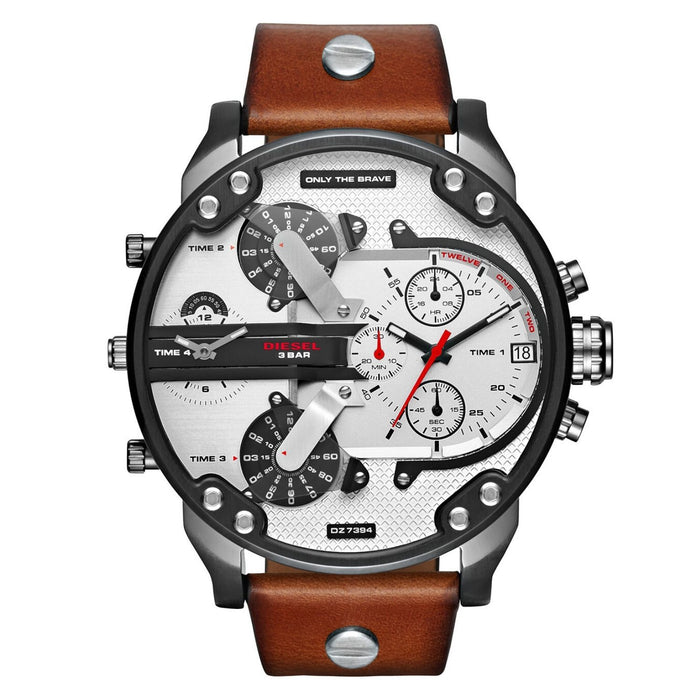 Diesel Men's Mr.Daddy White Dial Watch - DZ7394